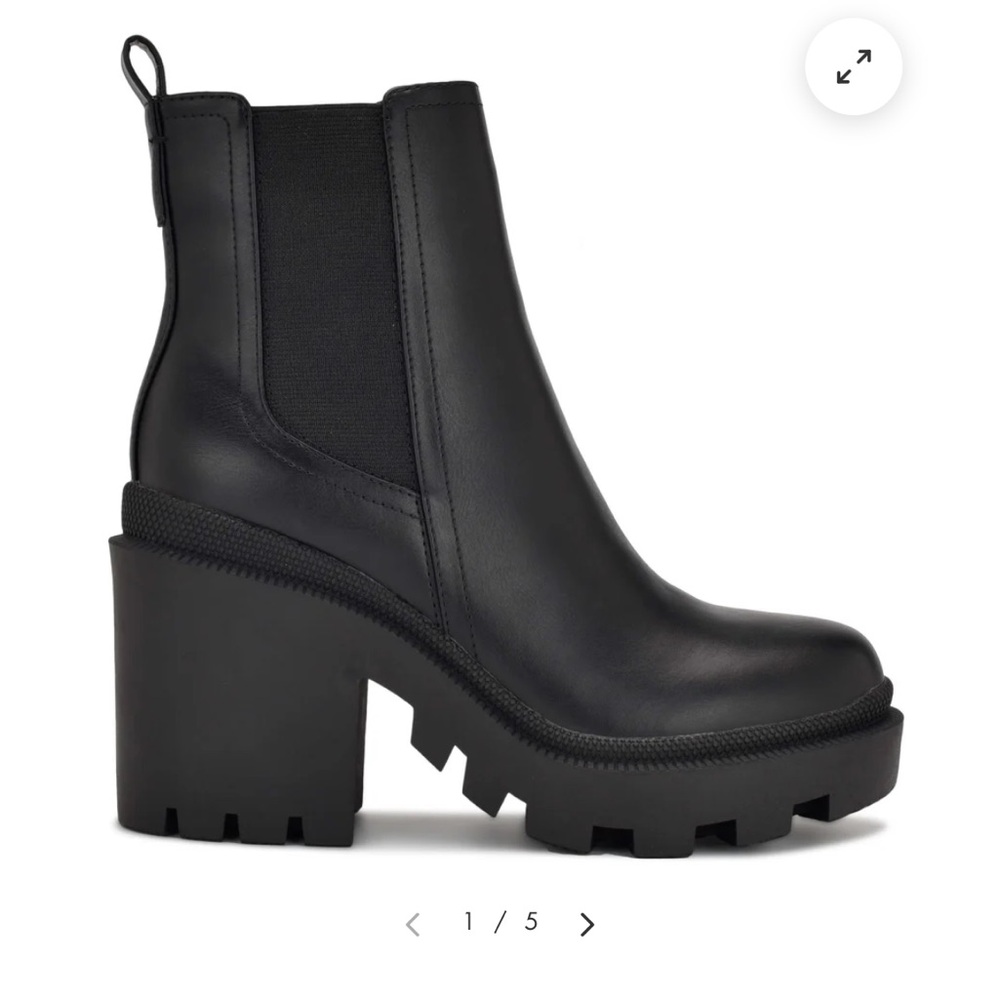 nine west forme chelsea lug sole booties
